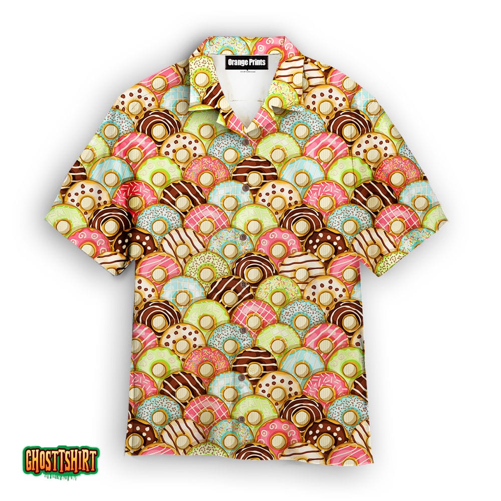 Donuts Pattern Aloha Hawaiian Shirt