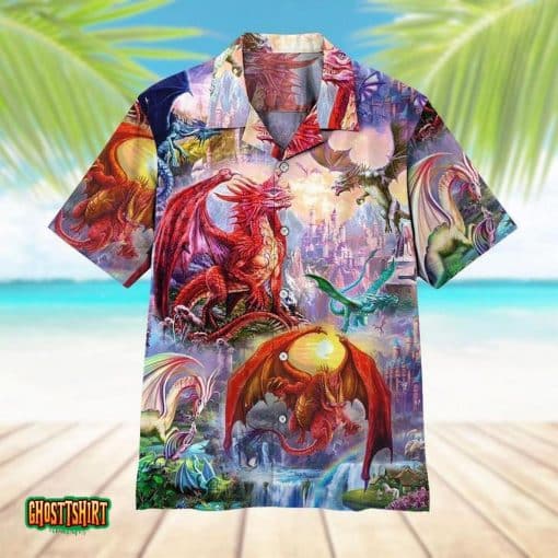 Dragon Colourful Aloha Hawaii Shirt For Men Women