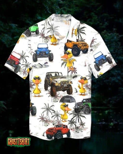 Duck Colorful Truck Aloha Hawaiian Shirt