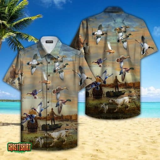 Duck Hunting Aloha Hawaiian Shirt