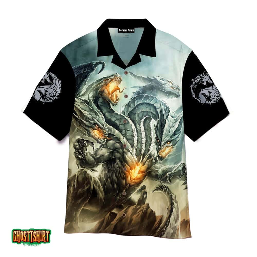 Dungeon Three Header Dragon Aloha Hawaiian Shirt