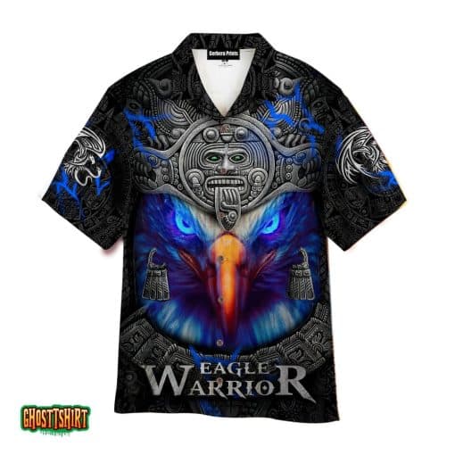 Eagle Warior Aztec Aloha Hawaiian Shirt