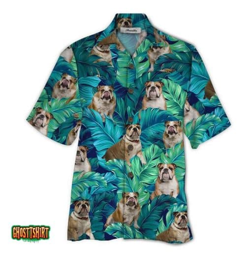 England Bulldog Aloha Hawaiian Shirt