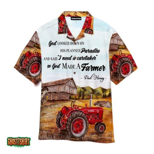 Farmer God And Truck Aloha Hawaiian Shirt