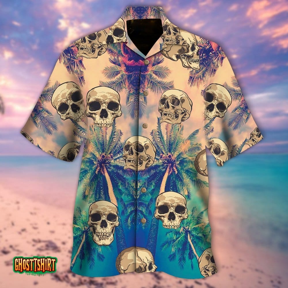 Ferocious Skulls Aloha Hawaiian Shirt