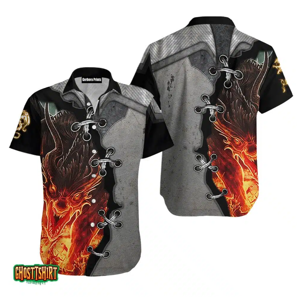 Fire Dungeon Dragon Aloha Hawaiian Shirt Fire Dungeon Dragon Aloha Hawaiian Shirt