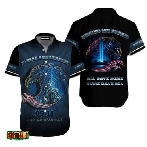 Firefighter Black And Blue Aloha Hawaiian Shirt