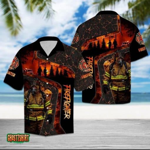 Firefighter Life Aloha Hawaiian Shirt