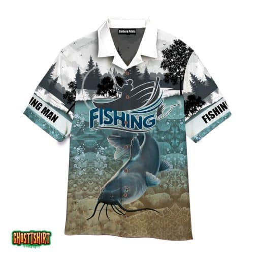 Fishing Man Fishing On The Lake Aloha Hawaiian Shirt