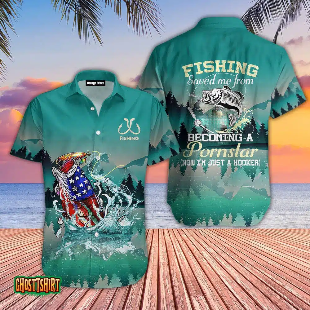 Fishing Saved Me Aloha Hawaiian Shirt Fishing Saved Me Aloha Hawaiian Shirt