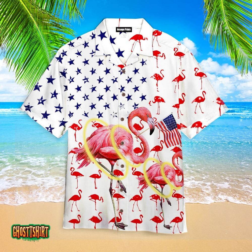 Flamingo Aloha Hawaiian Shirt