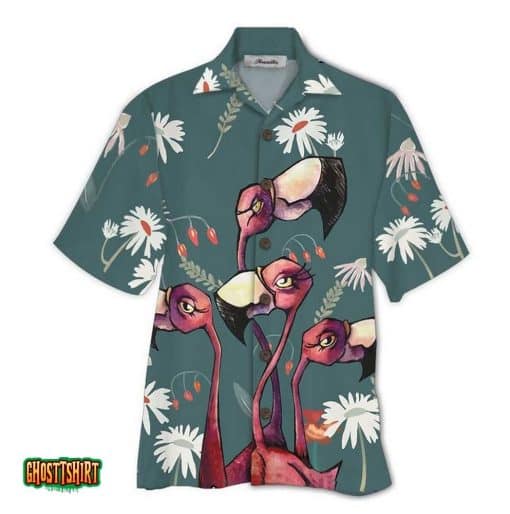 Flamingo Colorful Aloha Hawaiian Shirt