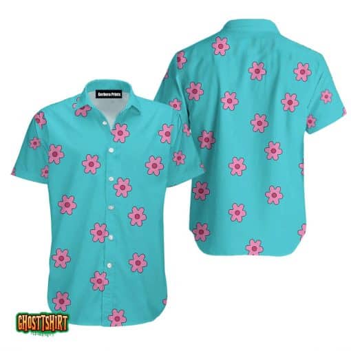 Floral Flower Pattern Blue Aloha Hawaiian Shirt