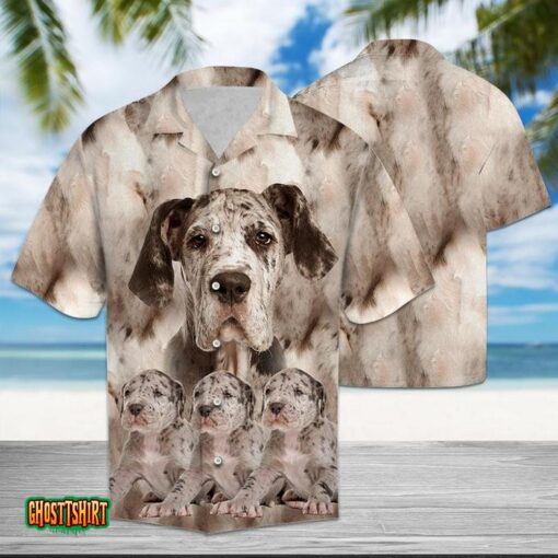 Funny Great Dane Aloha Hawaiian Shirt