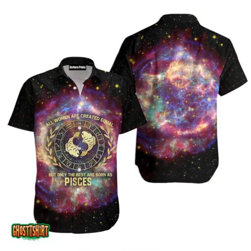 Galaxy Pisces Horoscope Aloha Hawaiian Shirt