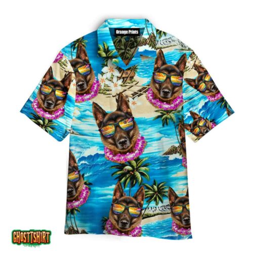 German Shepherd Aloha Hawaii Shirt For Men Women