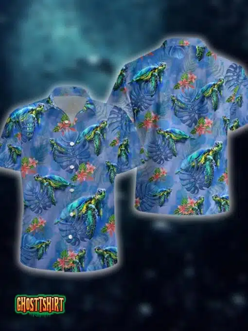 Green Turtle Aloha Hawaiian Shirt