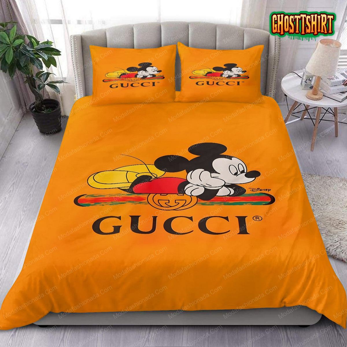 Gucci Mickey Mouse Wallpapers Brands 1 Bedding Set