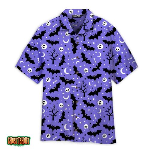 Halloween Scary Night Pattern Aloha Hawaiian Shirt