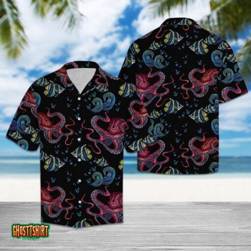 Happy Octopus Aloha Hawaiian Shirt