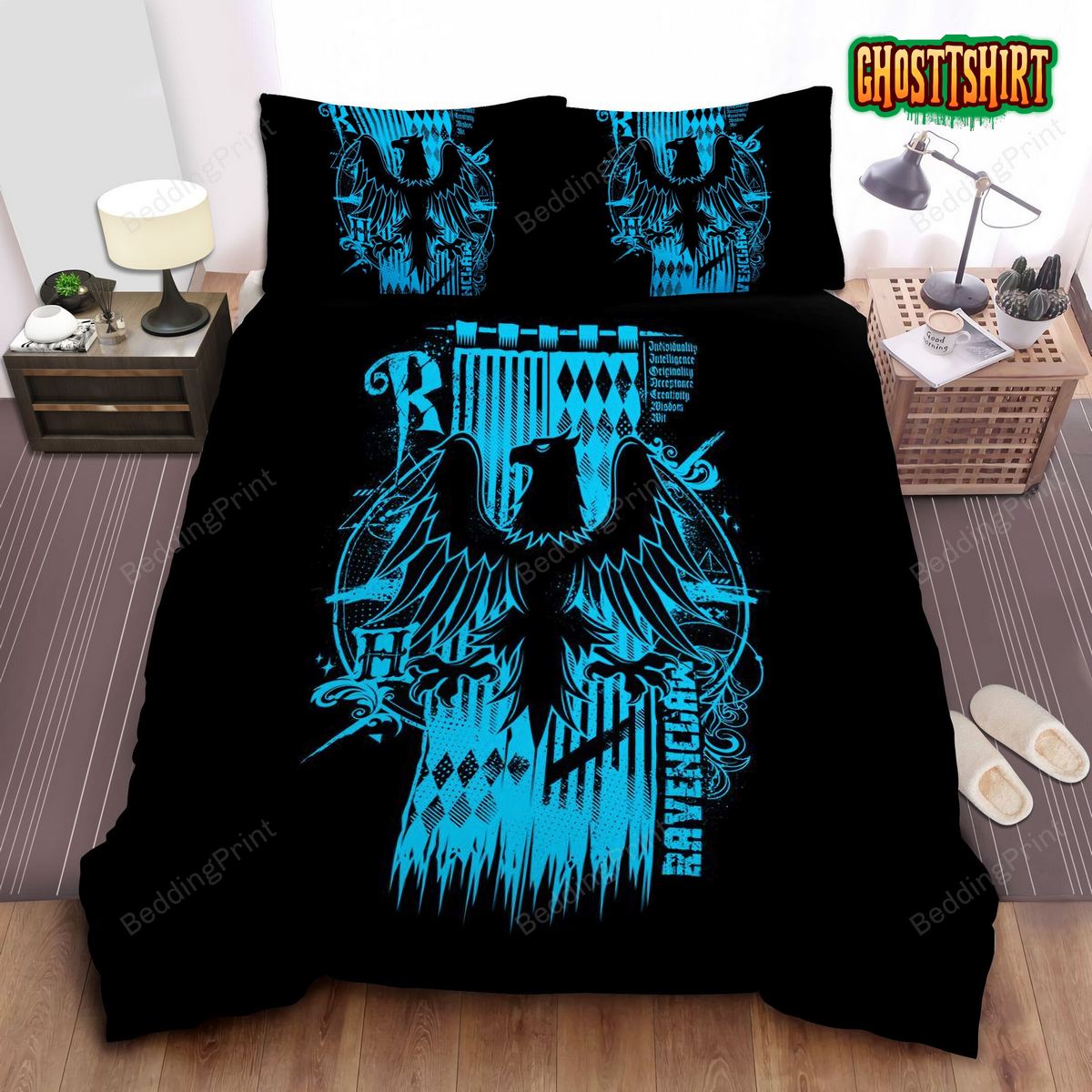 Harry Potter Symbol Of House Ravenclaw Wit Wisdom And Creativity Bed