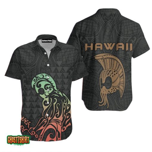 Hawaii Warrior Polynesian Aloha Hawaiian Shirt