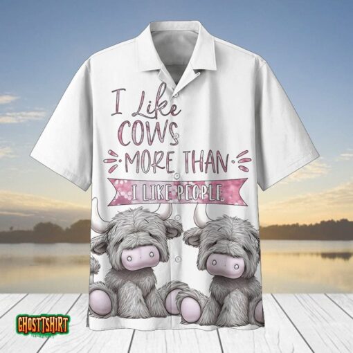 Highland Cattle Aloha Hawaiian Shirt