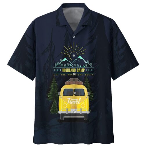 Highlcamping Tropical Blue Aloha Hawaiian Shirt