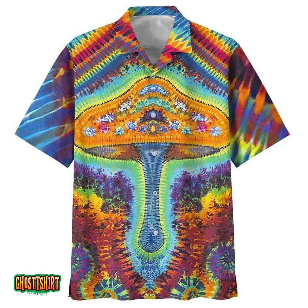 Hippie Magic Mushroom Aloha Hawaiian Shirt