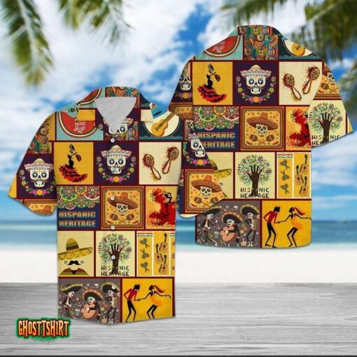 Hispanic Culture Heritage Aloha Hawaiian Shirt