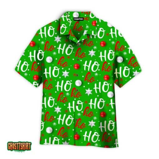 Ho Ho Ho Christmas Is Coming Here Pattern Aloha Hawaiian Shirt