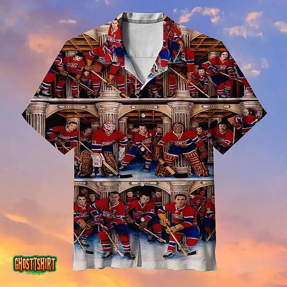 Hockey Team Aloha Hawaiian Shirt