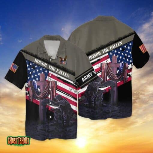 Honor The Fallen US Veteran Aloha Hawaiian Shirt