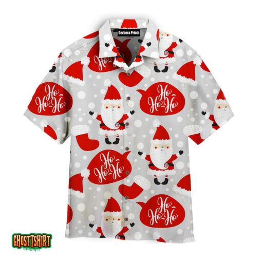 Ho’s Santa Red Christmas Aloha Hawaiian Shirt