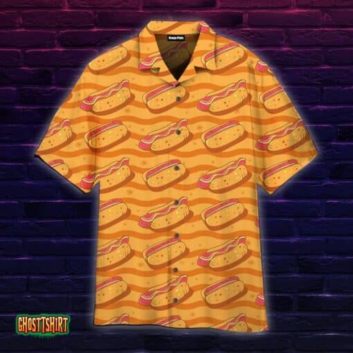Hot Dogs Seamless Art Aloha Hawaiian Shirt