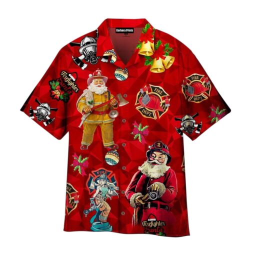 Hot Firefighter Aloha Hawaiian Shirt
