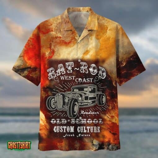 Hot Rod Yellow Aloha Hawaiian Shirt