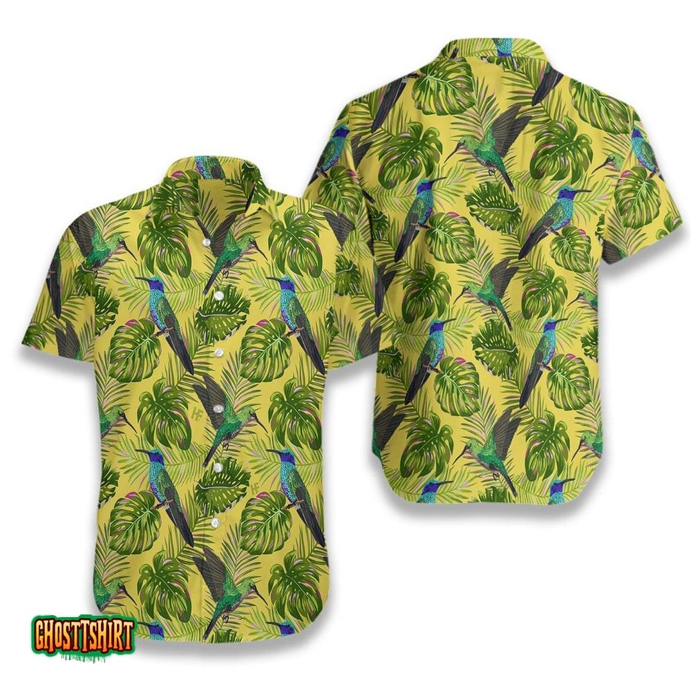 Hummingbird Tropical Aloha Hawaiian Shirt