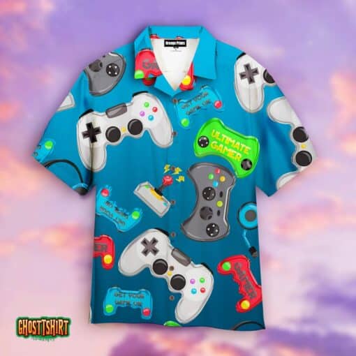 I Like Playing Video Games Aloha Hawaiian Shirt