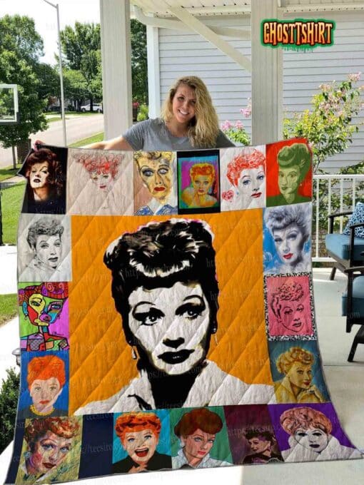 I Love Lucy Portrait Quilt Blanket