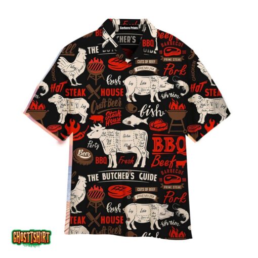 I Love The Smell Of BBQ In The Morning Barbeque Black Aloha Hawaiian Shirt