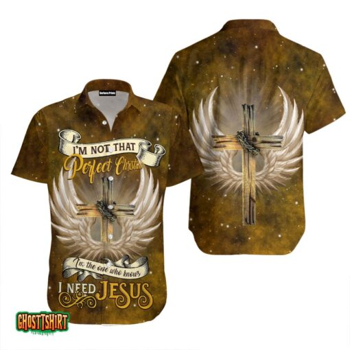 I Need Jesus Aloha Hawaiian Shirt