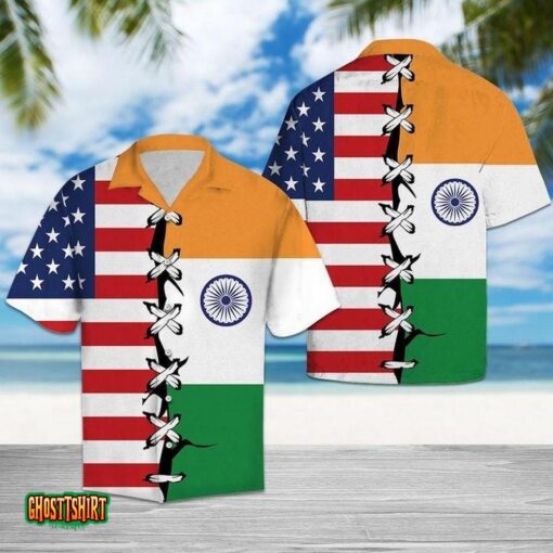 India Root Colourful Aloha Hawaiian Shirt