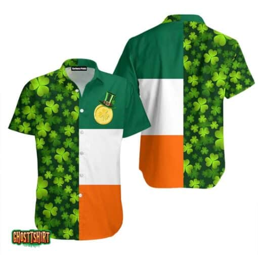 Irish Saint Patrick Day Aloha Hawaiian Shirt