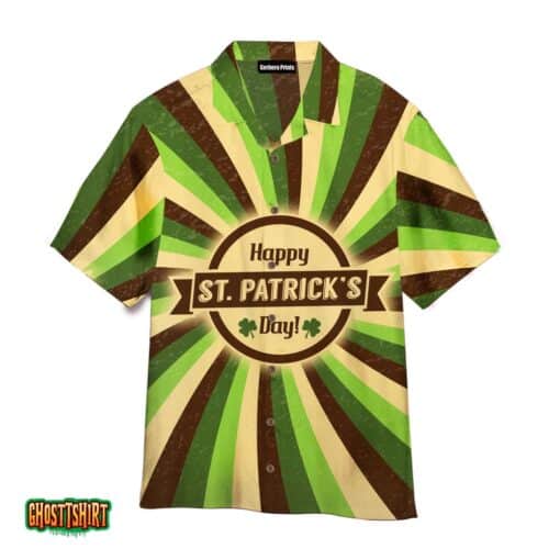 Irish Saint Patrick Day Green Aloha Hawaiian Shirt