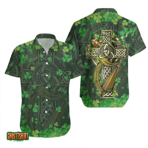 Irish Saint The Cross Patricks Day Aloha Hawaiian Shirt