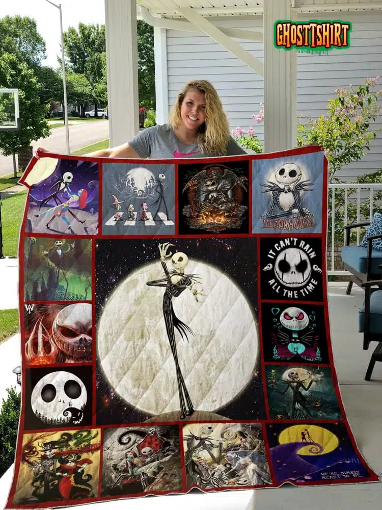 Jack Skellington V2 Quilt Blanket