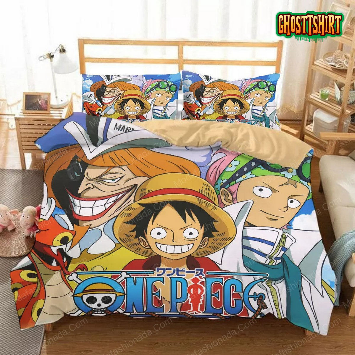 Japanese Cartoon Animation One Piece Anime Bedding Set