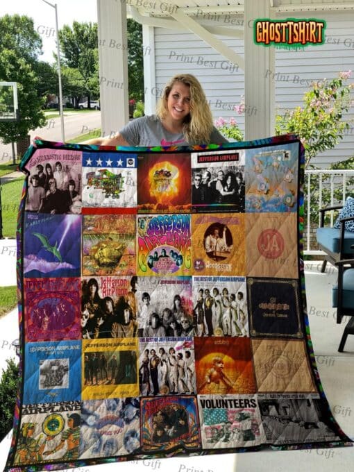 Jefferson Airplane Albums Cover Poster V2 Quilt Blanket