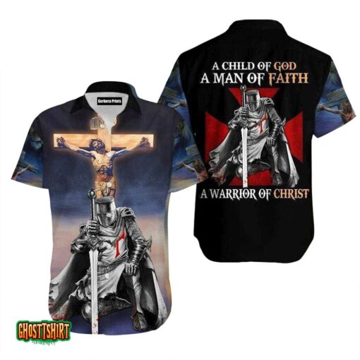 Jesus Knight Templar Child Of God Aloha Hawaiian Shirt